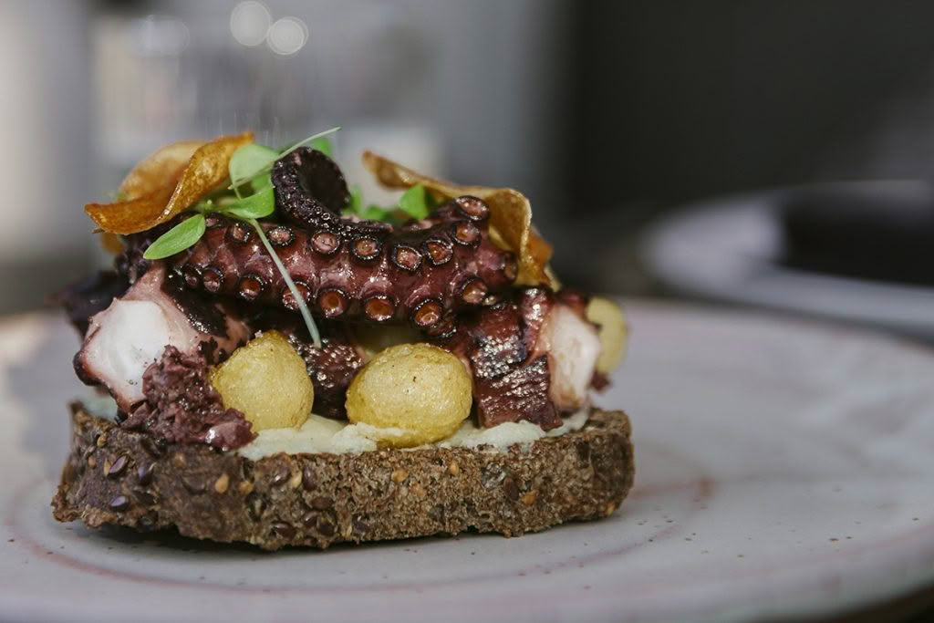 Cuisine-Good-Food-Guide-2024-Toast-&-Oak-Octopus-Toast